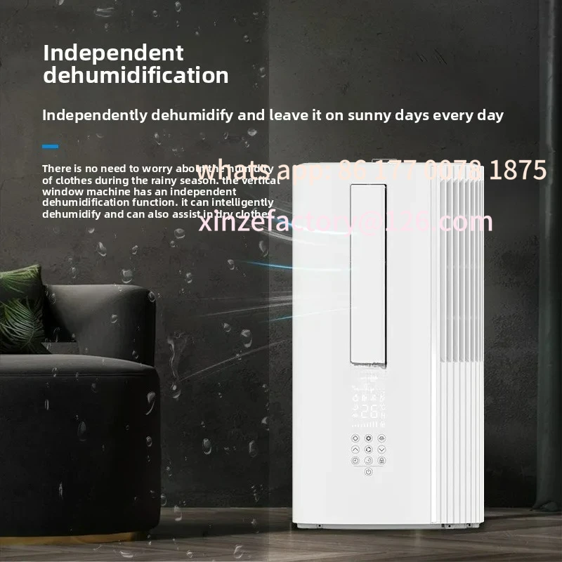 Condizionatore d'aria per finestre a frequenza variabile personalizzabile, raffreddamento singolo grande da 1 cavallo, nuovo refrigerante, solo raffreddamento