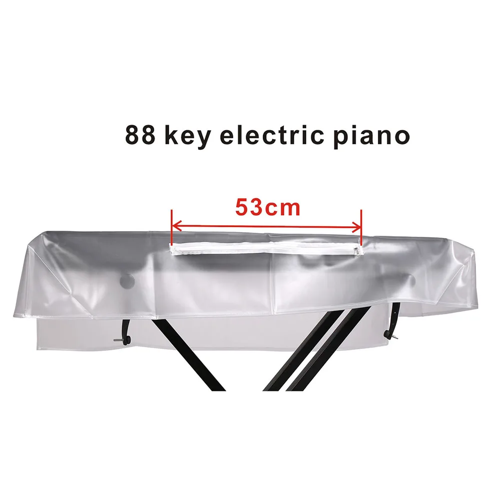 Electronic Piano Transparent Dust Cover Electronic Grind Keyboard PEVA Waterproof Widened 88 Key Cleaning Home