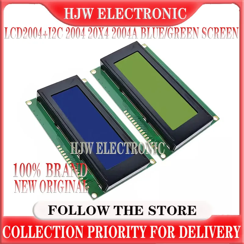 LCD2004+I2C 2004 20x4 2004A Blue/Green screen HD44780 Character LCD /w IIC/I2C Serial Interface Adapter Module For Arduino