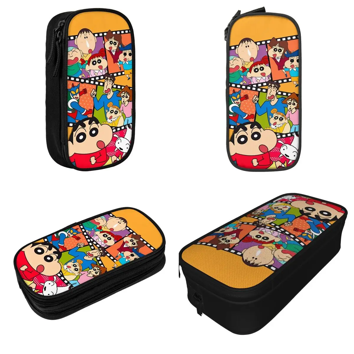 Crayon Shin-chan Pencil Case Japan Anime Pencil Box Pen Holder Girl Boy Big Capacity Pencil Bags School Supplies Gift Stationery