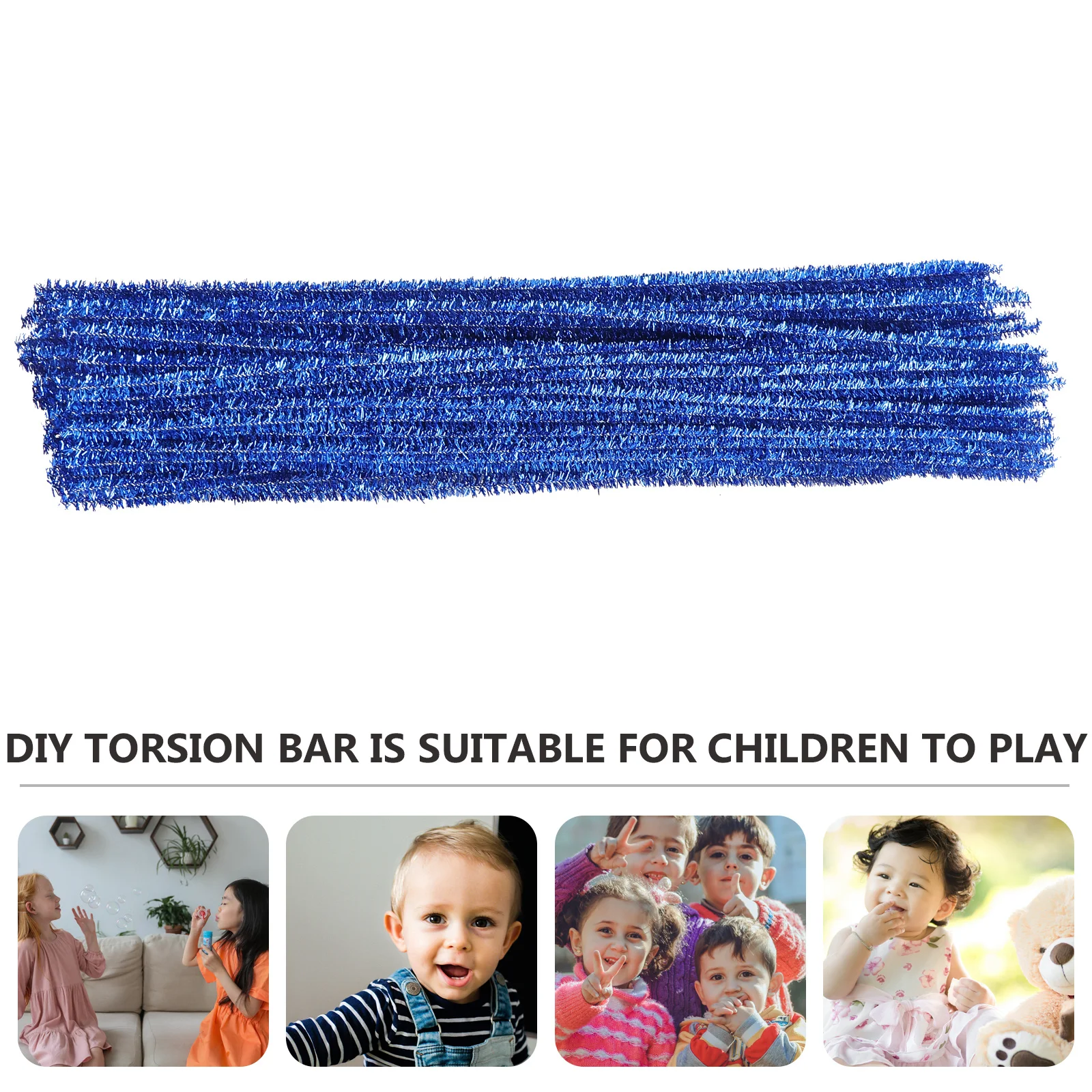 100Pcs Glitter Pipe Cleaners 30Cm Twisted Stems for DIY Craft Material Creative Gift Party Favors Decoration