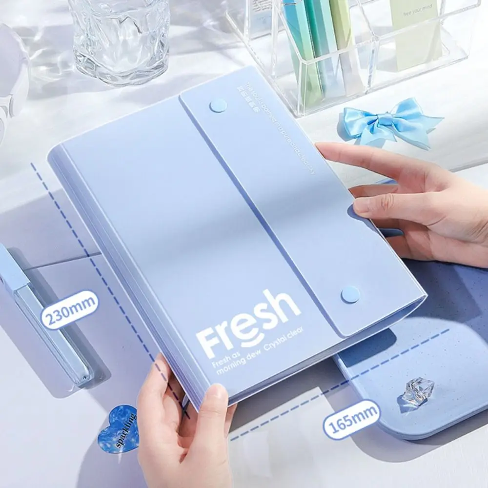 Cartella Portadocumenti A4 in PP, Design Pieghevole, Impermeabile, per Test e Ritorno a Scuola