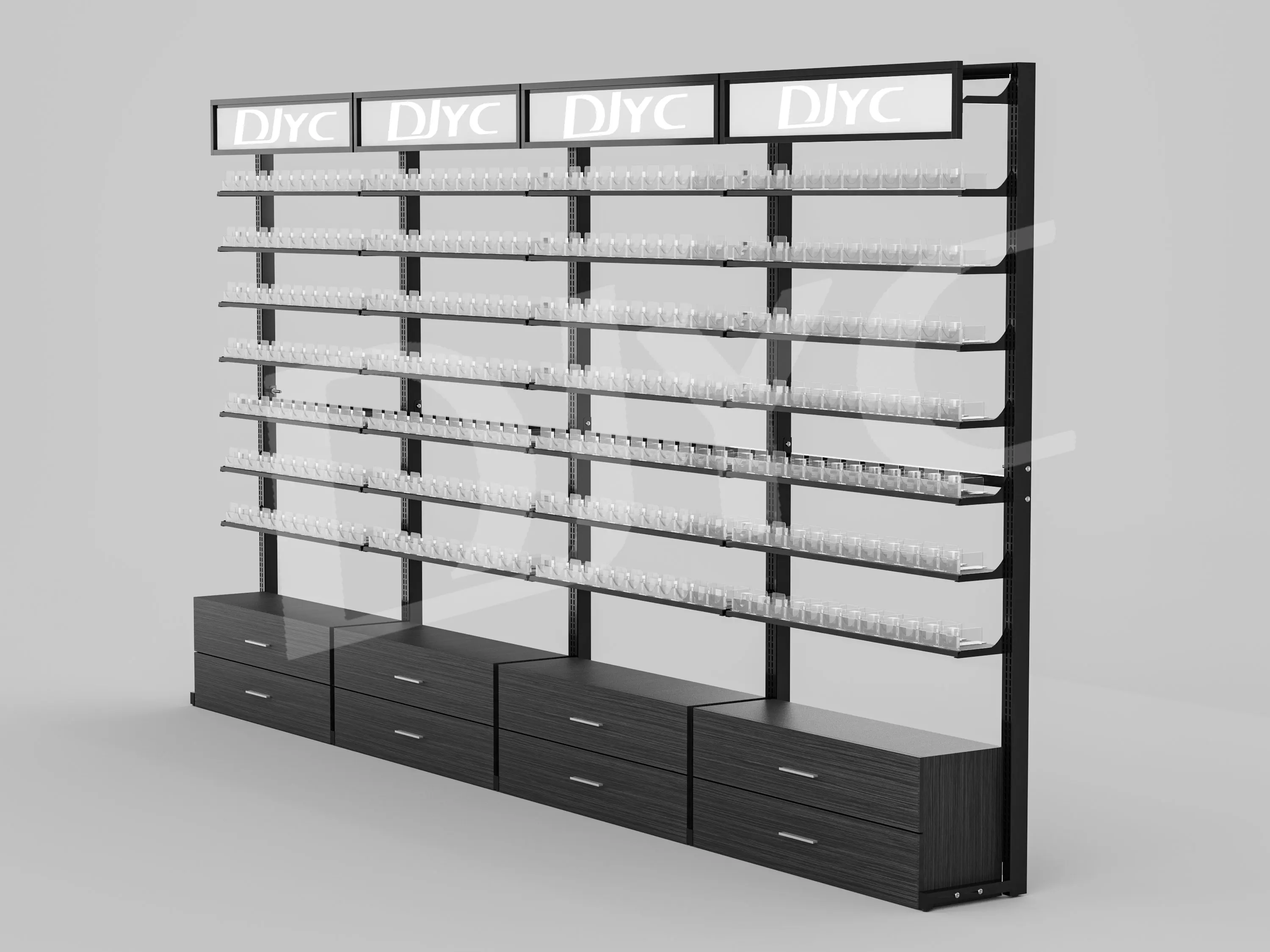 Custom Metal Pharmacy Cigar Shop Fitting Display Cigars Shelves Tobacco Floor Stand Tobacco Rack Shop Display Rack
