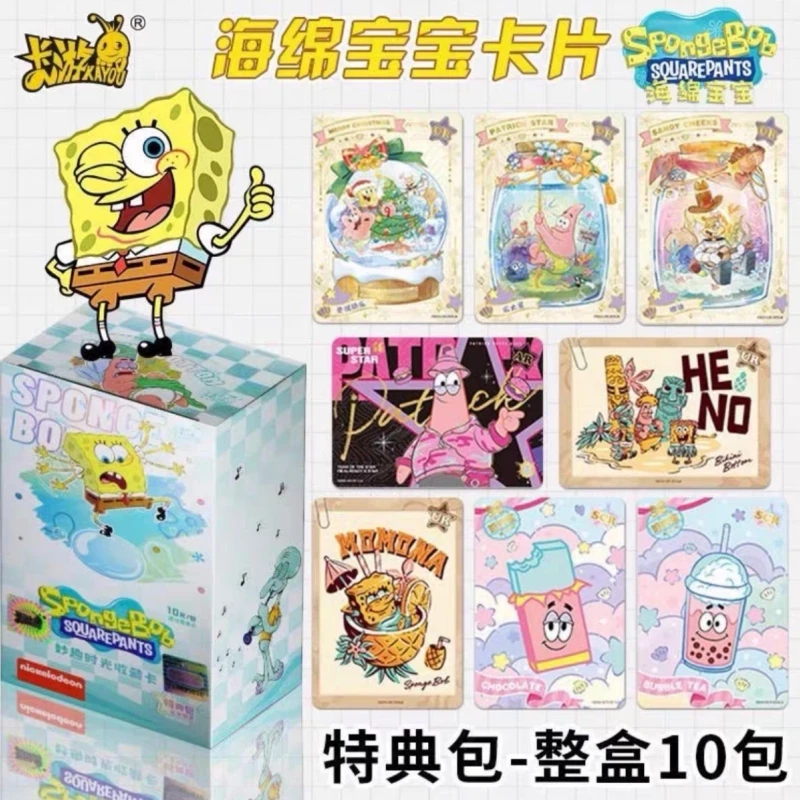 100% Official Genuinegenuine Kayou Squarepants Card Fun Time Series 25th Anniversary Character Collection Cards Birthday Gifts