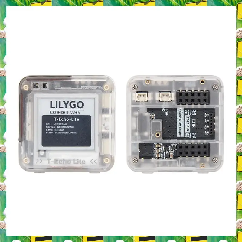 3C Electron Lilygo Ultra-Low Power T-Echo Lite NRF52840 Placa de Desenvolvimento GPS com Lora E-Paper Display, Compatível com Meshtastico, L