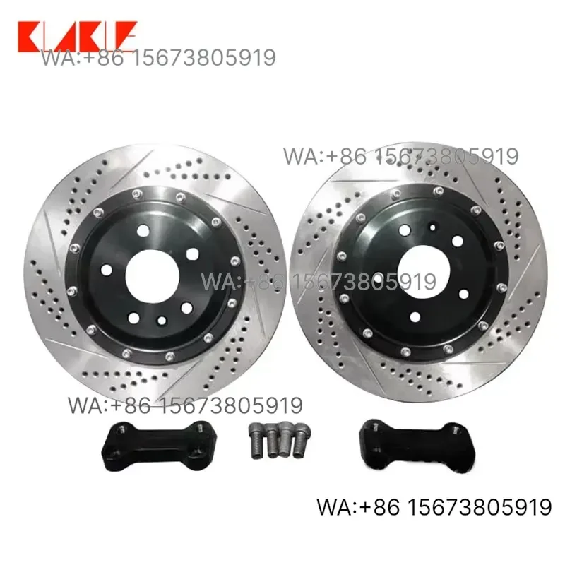For  Wmwmnu  KLAKLE Oversize Drilled Brake Disc Kit Grey Cast Iron 250 Zinc Plated 330x10mm Front Left Right Over 17 Inches