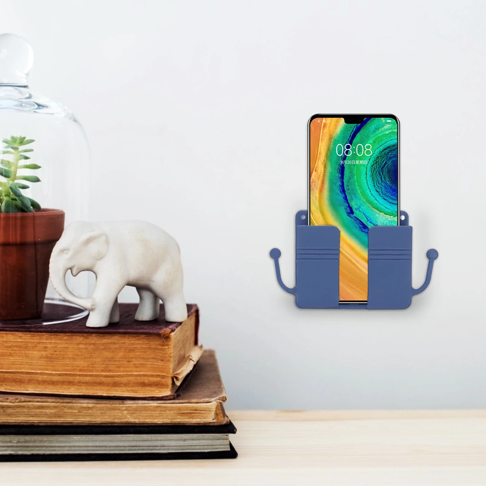 

4pcs Remote Control Storage Box Mounted Plastic Hanging Boxes Adhesive Strong Hold Refrigerator Air Conditioner