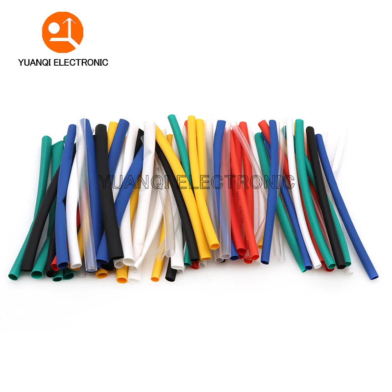 140pcs Polyolefin Shrinking Assorted Heat Shrink Tube Wire Cable Insulated Sleeving Tubing Set 2:1 Waterproof Pipe Sleeve Kit