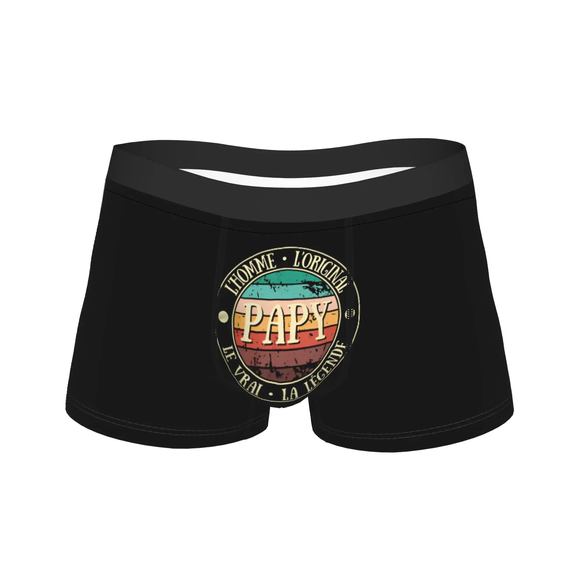 

Papy homme légende humour grand père idée cadeau Boxer Brief Underwear High Quality Male Comfortable Trunk Pattern Underpants