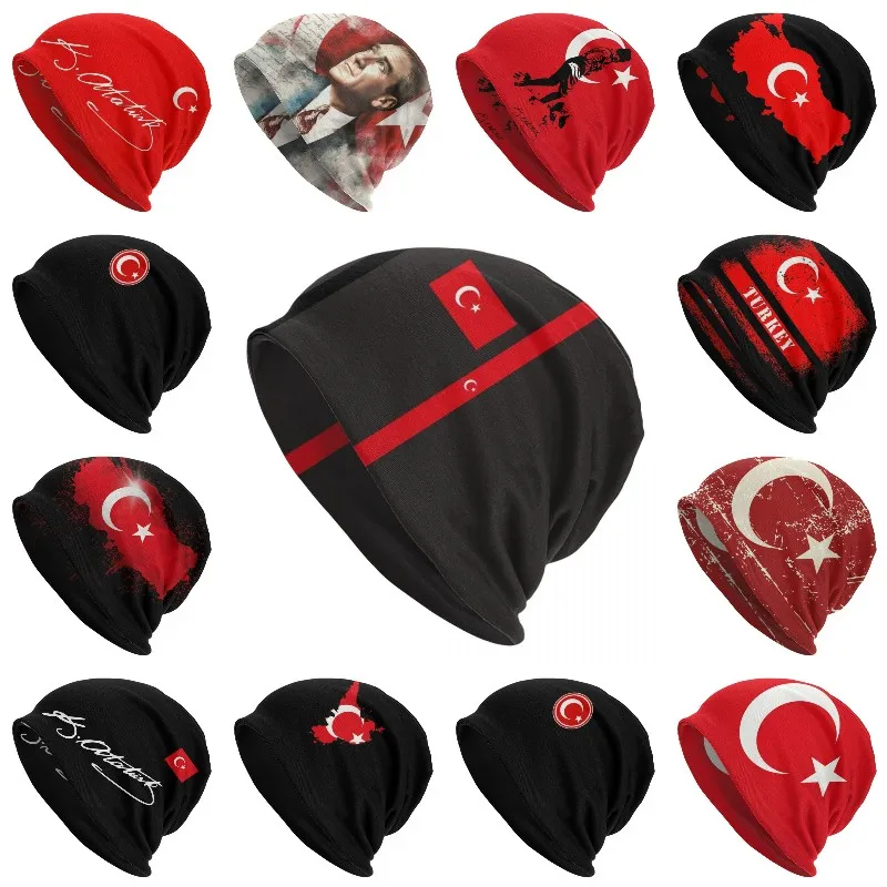 Turkey Flag Bonnet Hat Knitting Hat Men Women Hip Hop Unisex Winter Warm Beanies Cap