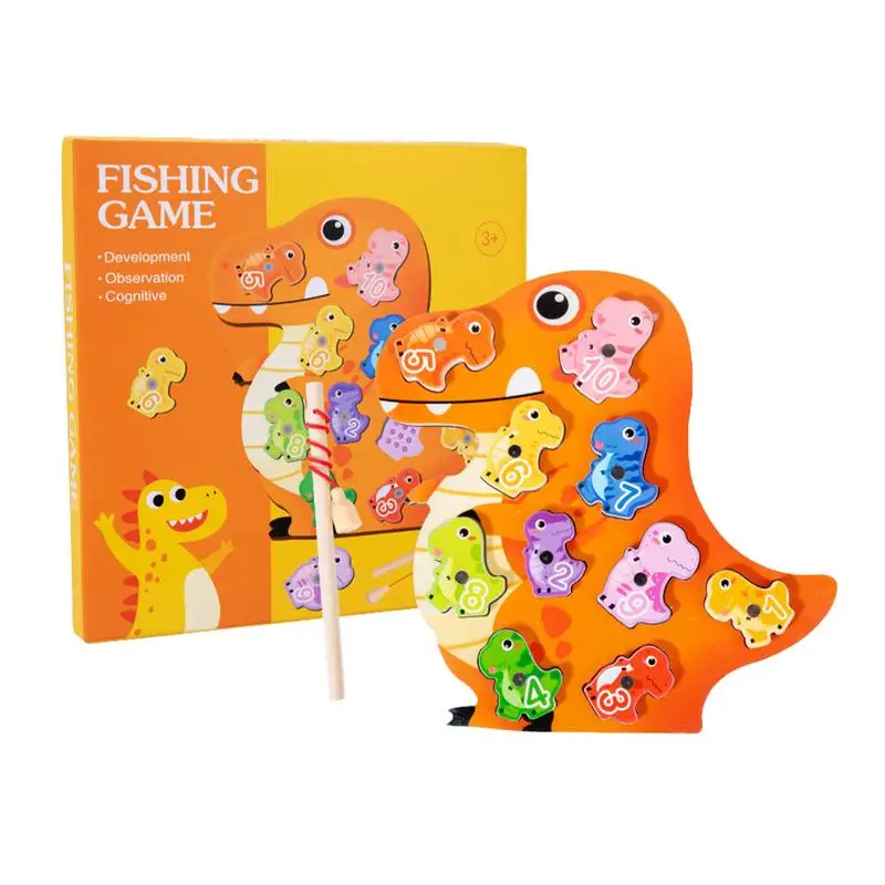 

Dinosaur Fishing Game Fine Motor Skills Toy Educational Learning Fishing Game With Numbers For Birthday Kid 3 Years Old Girls Bo