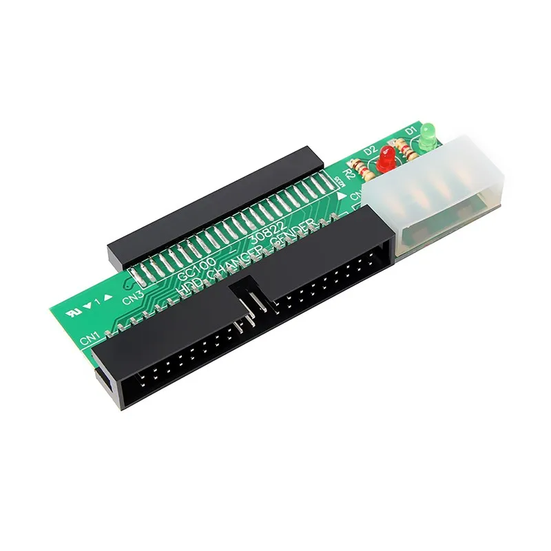 1pc 3.5 IDE male to 2.5 IDE female 44 pin to 40 pin SATA converter adapter card for laptop desktop PC