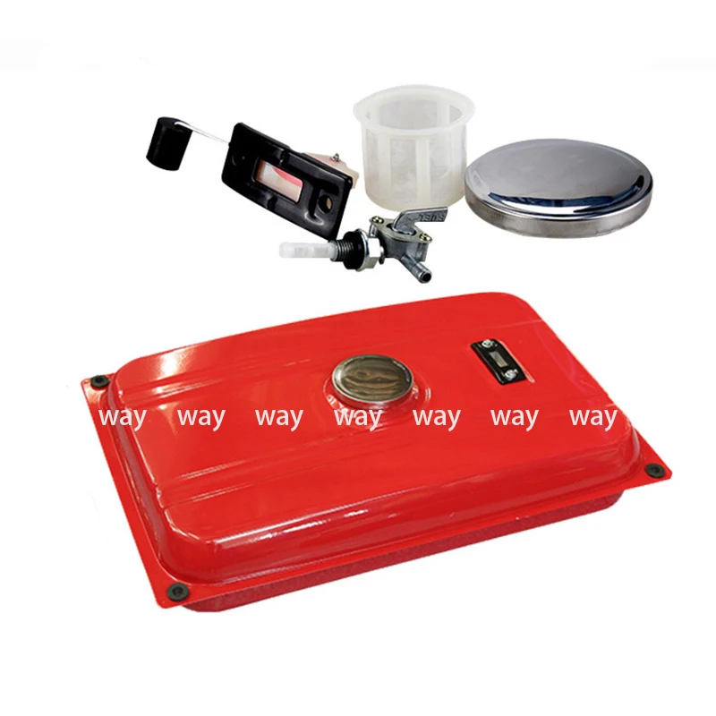 1 set red 2KW 3KW generator fuel tank fuel tank Assembly 168F gasoline tank with cover and a full set of unit accessories