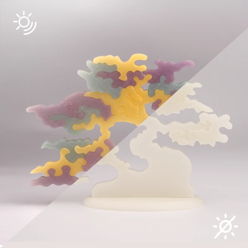 ESUN-UVカラーチェンジプラフィラメント,3Dプリンター用,1.75mm, 1kg,フォトクロミック