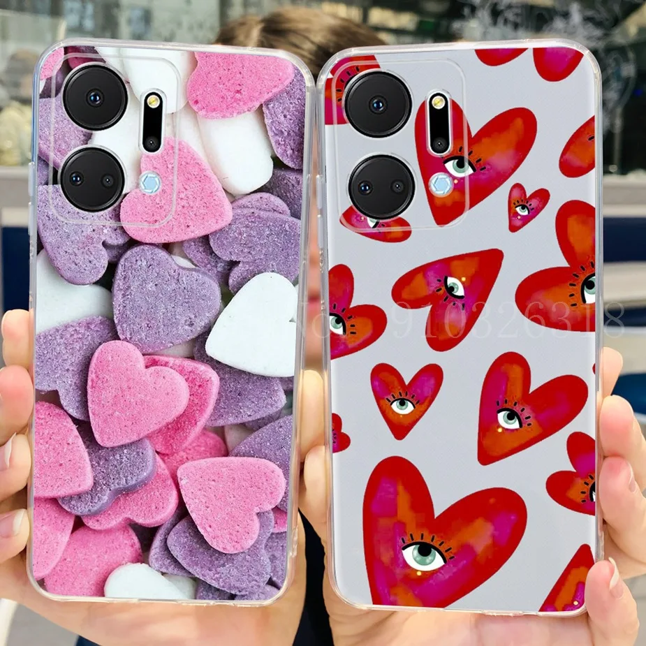 Luxury Painted Cover For Honor X7a 4G Case 2023 New Clear Silicone Soft Fundas Phone Case For Honor X7A X 7a HonorX7a Coque Capa