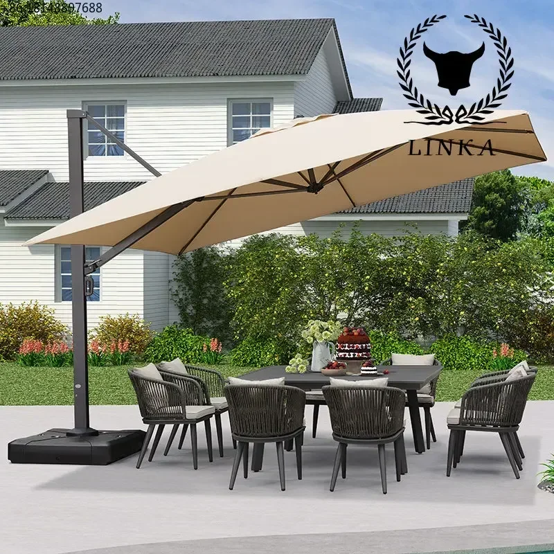 

Outdoor villa terrace yard Roman umbrella