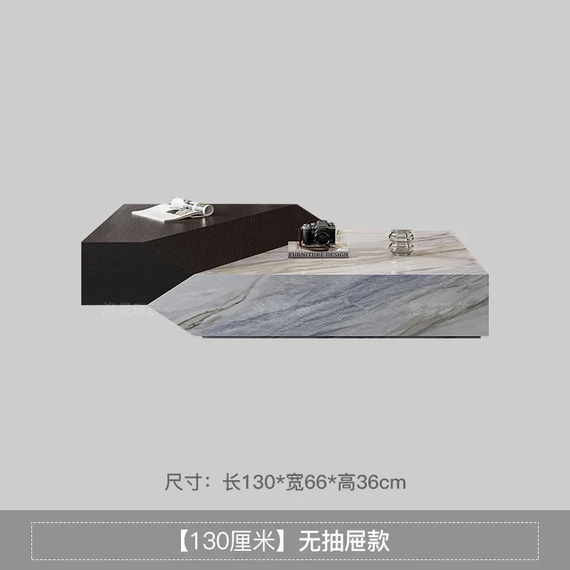 

Minimalist Living Room Home Stone Plate Coffee Table Marble Coffee Table Tea Table