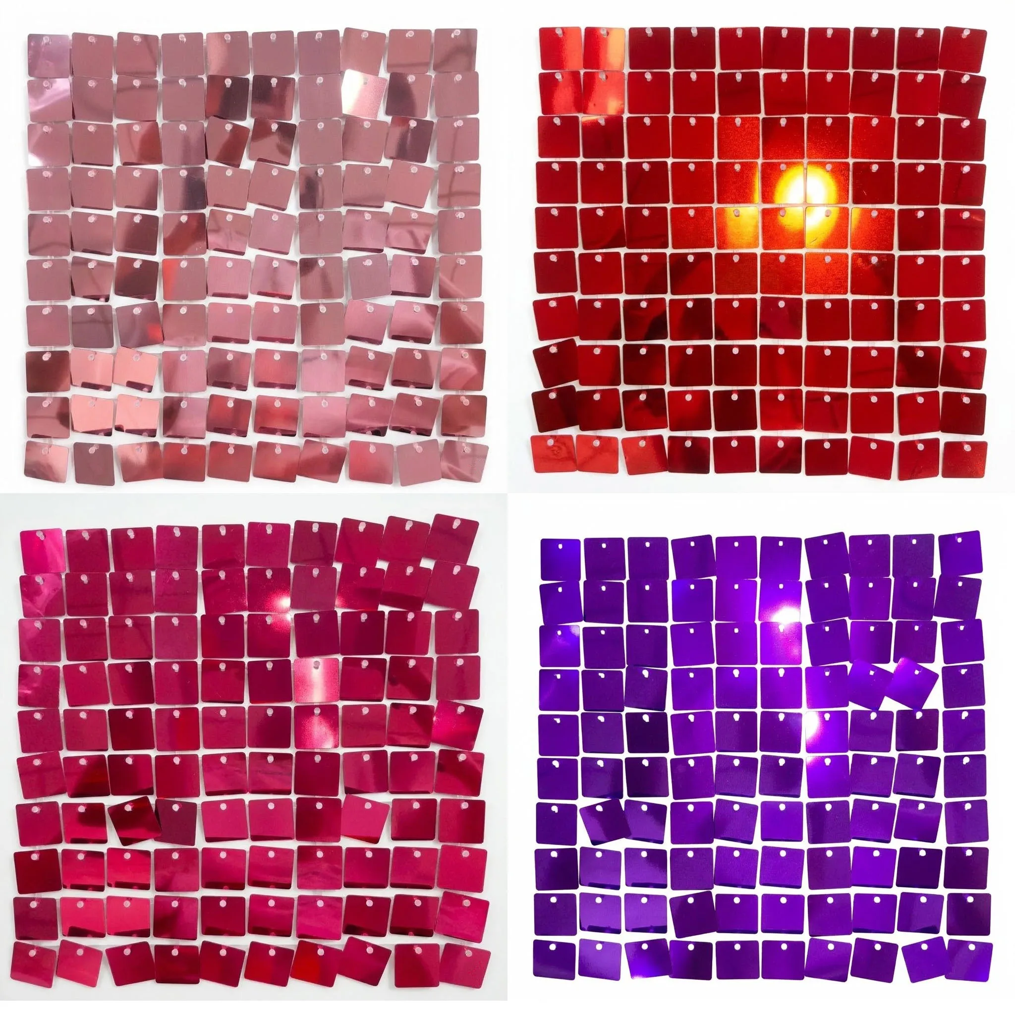 Quadratische Schimmer-Wanddeko – Sequin Fabric Panel Bewertung und Preis