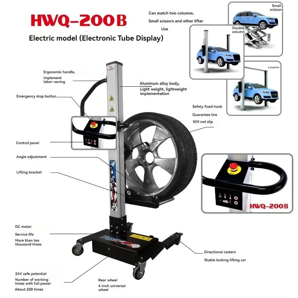 Tire Lift Truck Tire Lifter Pneumatic Electric Lift Car Tire Disassemble and Install