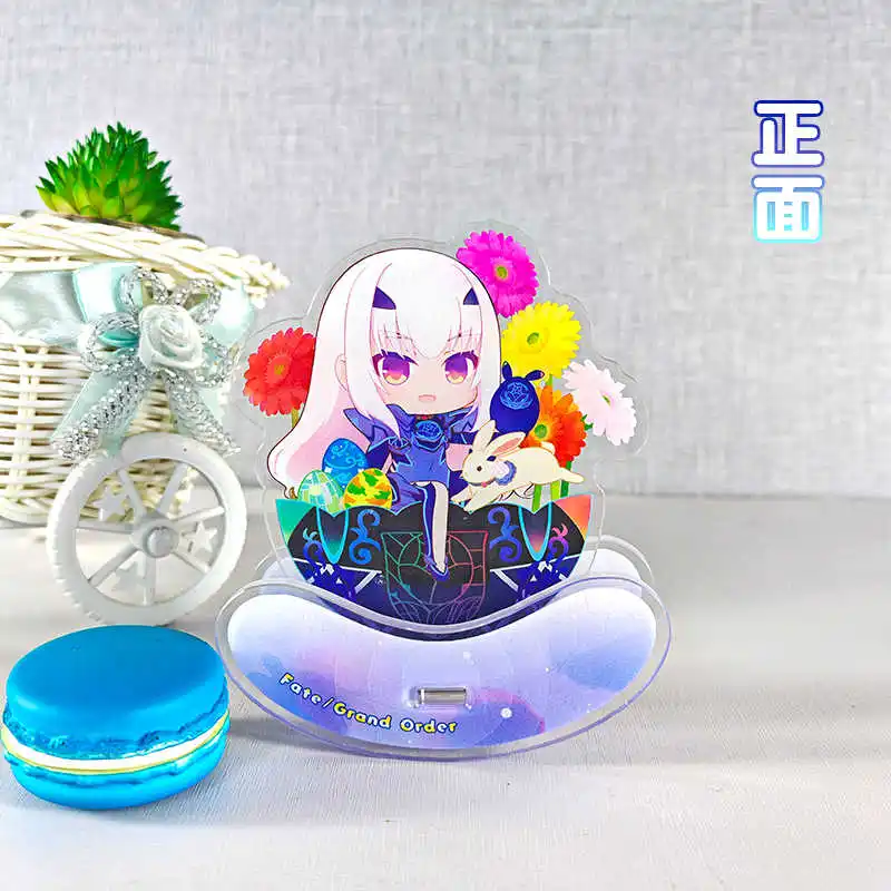 أنيمي الجنية فارس لانسلوت لانسلوت ميدروت تريستان ميرلين مورغان بيديفيري لطيف الاكريليك الشكل حامل نموذج ديكور الطاولة