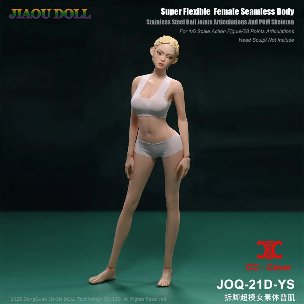 

JIAOU DOLL JOQ-21D 1/6 Supermodel Long Legged Girl Detachable Foot Seamless Female Body Without Head 12" Action Figure Dolls Toy