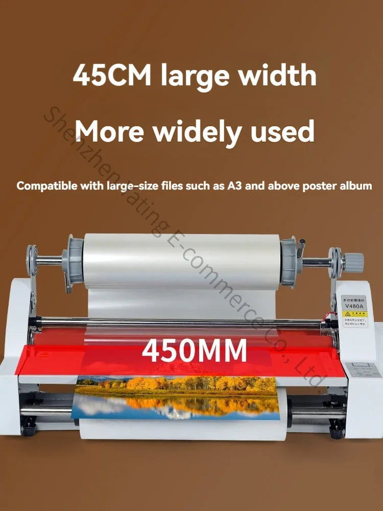 Advertising Photo Electric Laminating Machine Cold Laminator Photo Plastic Sealing Multifunctional Hot Double-sided Poster Album