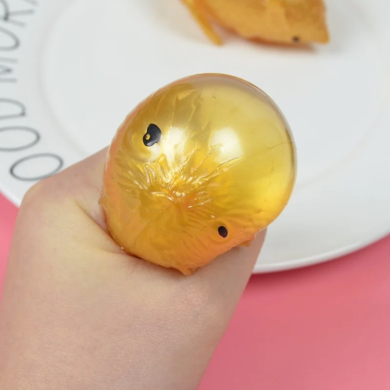 1 szt. Piłka wodna w kształcie myszki, zabawka do ściskania, biało-złota myszka, zabawka antystresowa, piłka rozciągliwa, zabawka dekompresyjna
