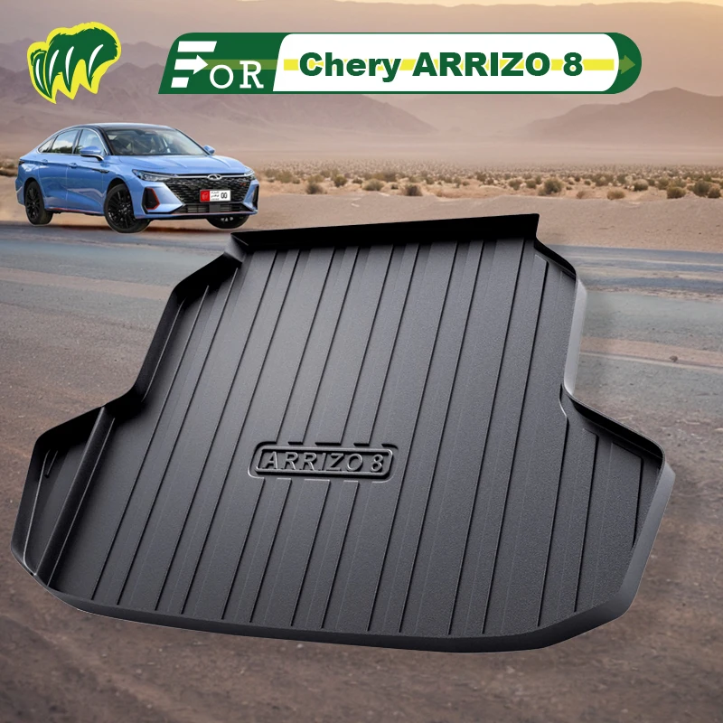 

For Chery ARRIZO 8 2022 2023 2024 TPE Custom Fit Car Trunk Mat All Season Black Cargo Mat 3D Shaped Laser Measured Trunk Liners