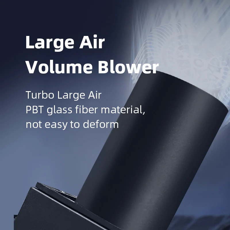 Imagem -02 - Grande Volume de ar Turbo Ventilador Ventilador Velocidade Ajustável Waste Oil Fogão Fogão a Lenha dc 12v