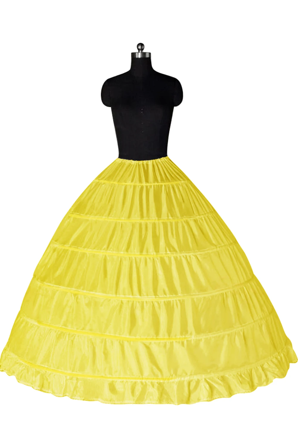 Feminino 6 aros saia saia saia saia underskirt casamento nupcial crinoline slips