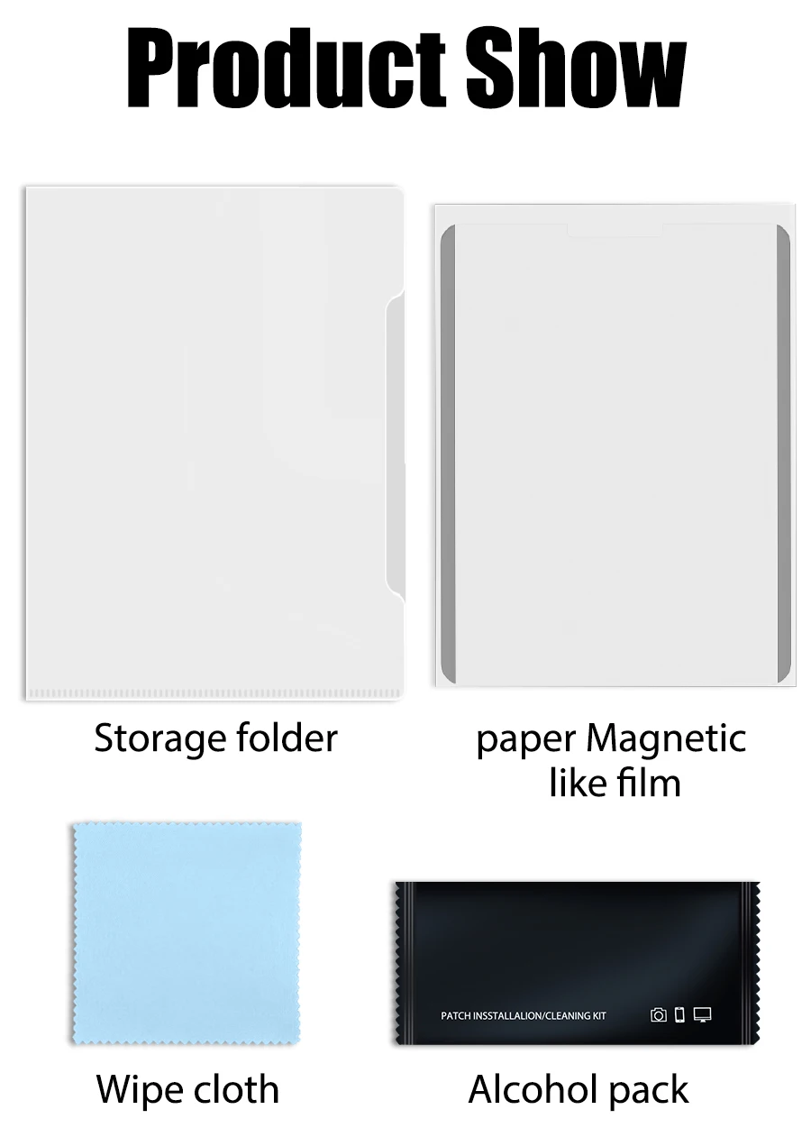 Papier magnetisch wie Displayschutzfolie für Samsung Galaxy Tab S6 Lite A9 Plus S10 S8 S9 Plus Ultra S7 Fe S10 S9 Fe A8 Film – Detail 12