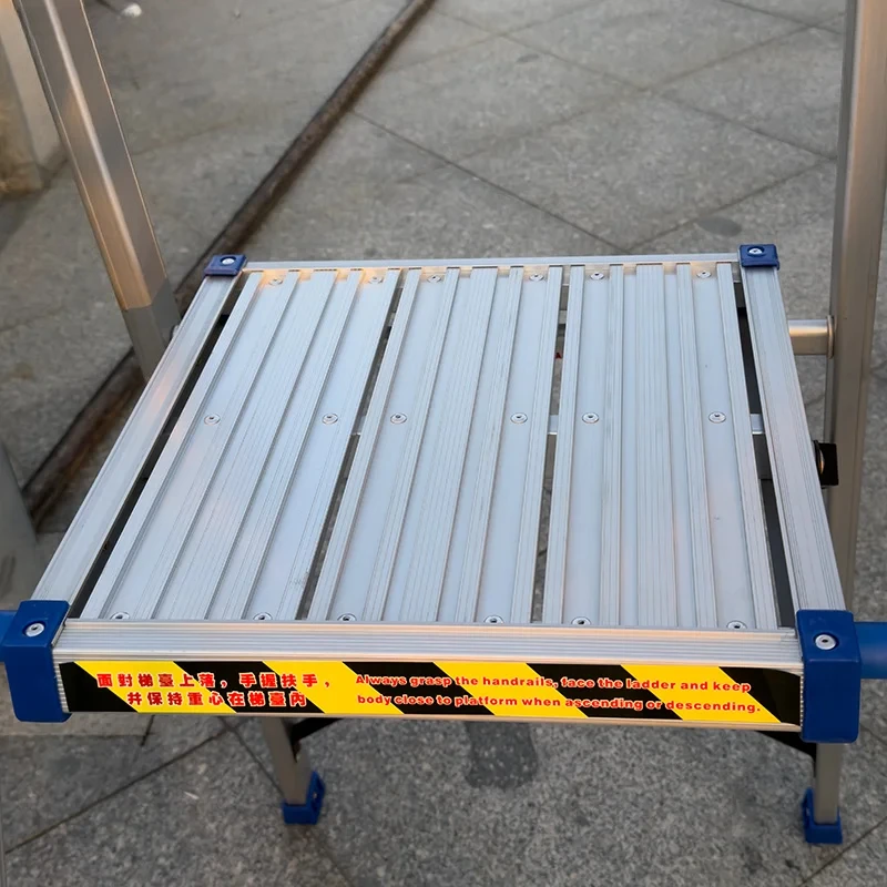 Platform aluminum ladder newly arrived 222.5 cm aluminum ladder