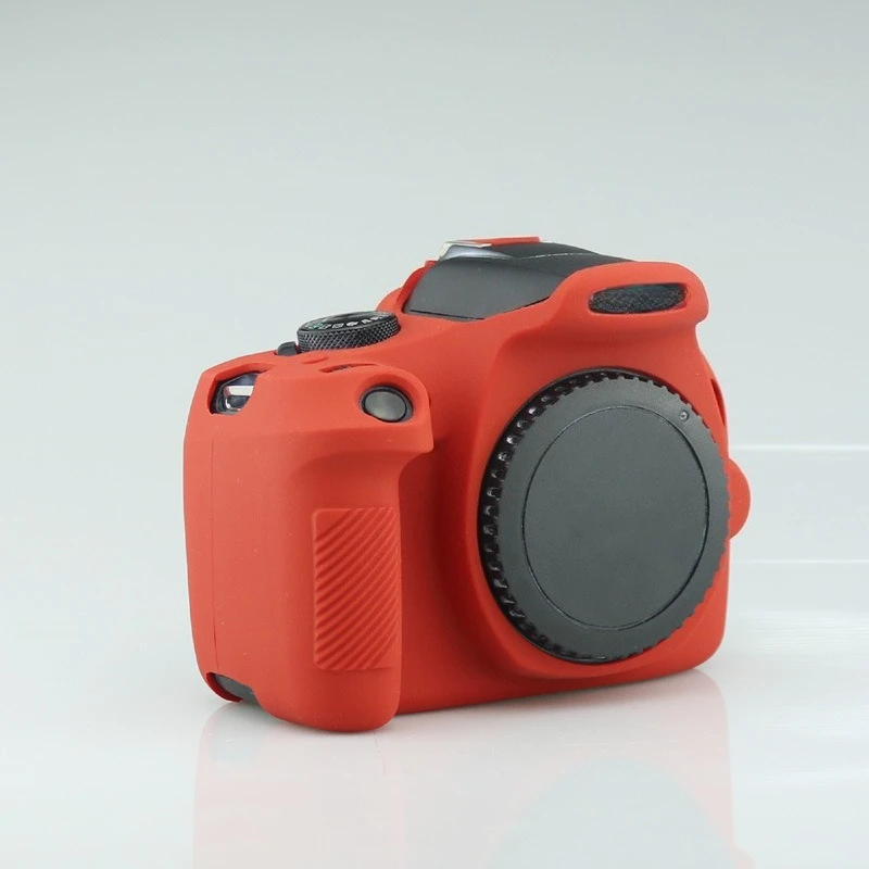 For Canon EOS 1300D 1500D 2000D Camera Bag Protection Soft Case Camera Silicone Case cover +1PCS Free Tempered Film