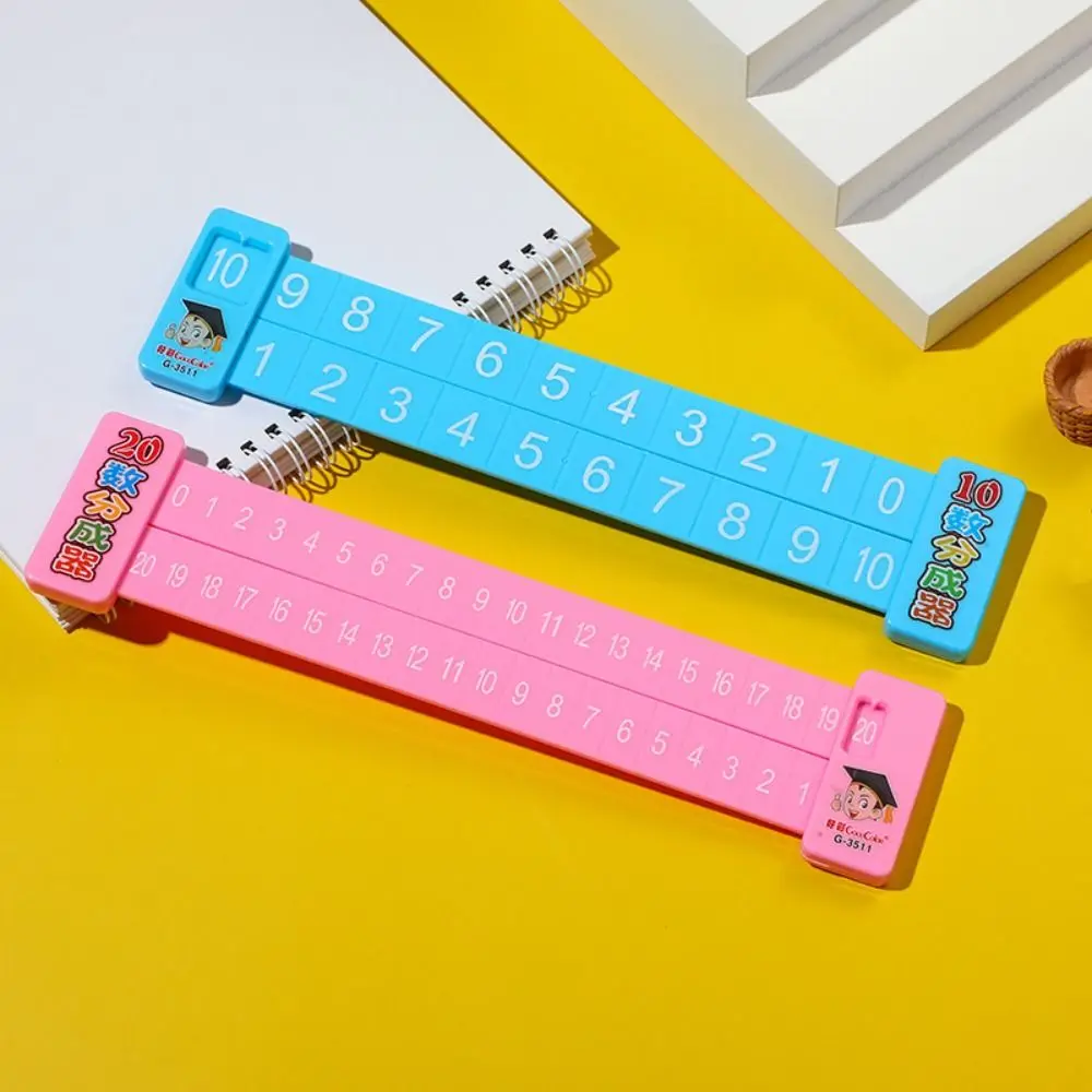 Early Education Number Decomposition Ruler Stationery Enlightenment Aid Straight Ruler Learning Plastic Student Ruler Students