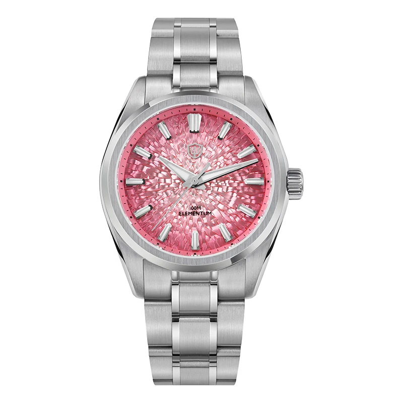 Watchdives 38mm Mannen Quartz Horloge VH31 Sweep Seconden Beweging ijskristal Titanium Waterdichte Horloges WD0003B WD0003C WD0003D
