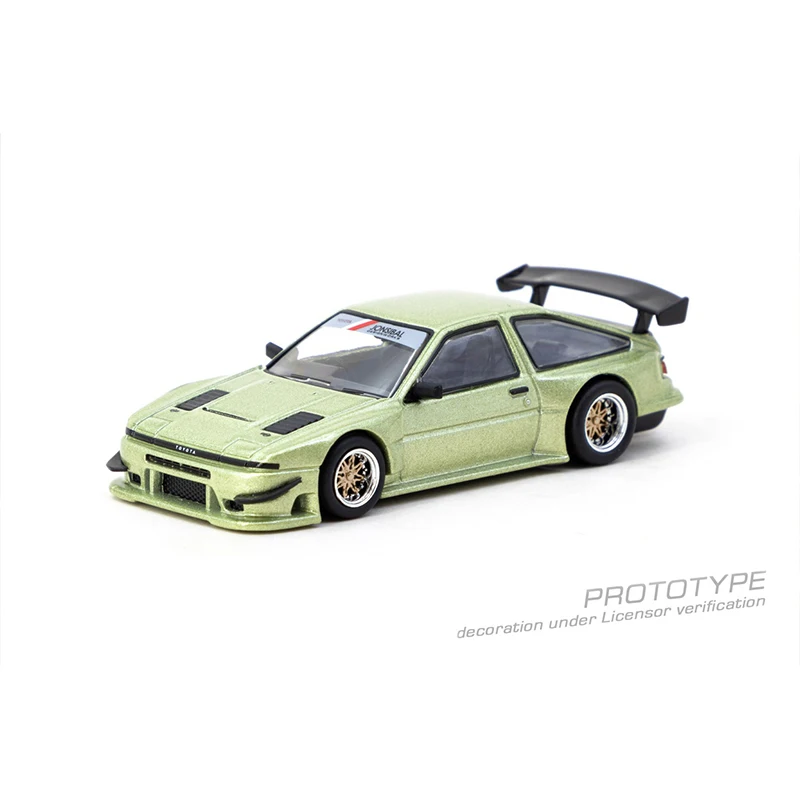 

TW в наличии 1:64 Toyota Sprinter Trueno AE86 Widebody Green, литая под давлением модель автомобиля, коллекция игрушек Tarmac Works
