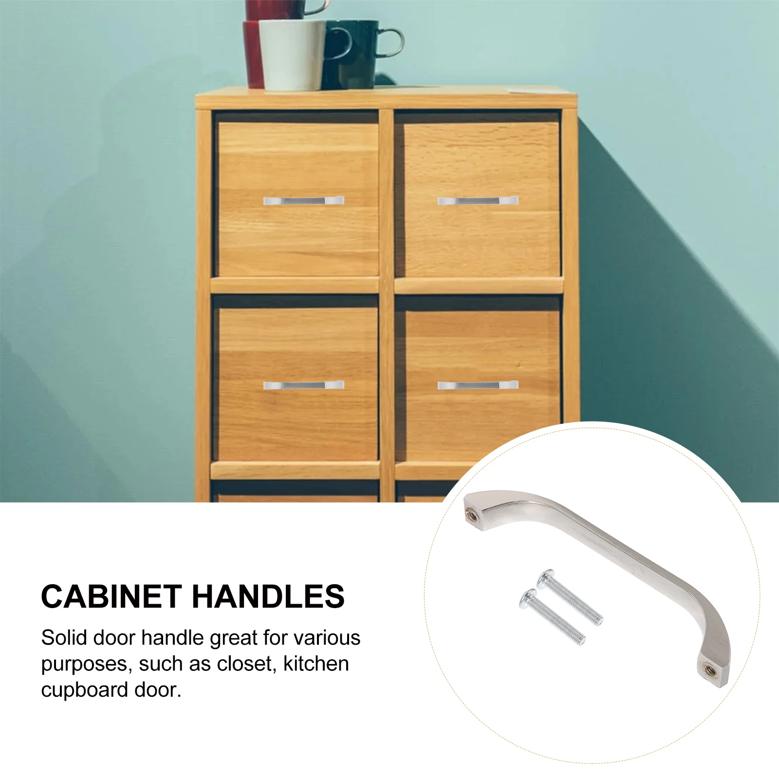 

10 шт., ручки для гардероба из цинкового сплава, современные дверные ручки, ручки для шкафа, гладкие, нержавеющие, прочные, замена для кухонного шкафа