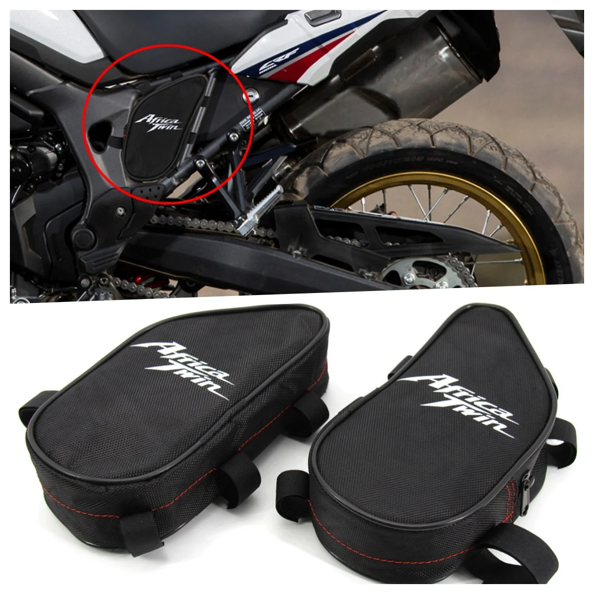 

For Honda CRF1000L Africa Twin 2015 2016 2017 CRF 1000 L Motorcycle Repair Tool Placement Bag Frame Package Toolbox Waterproof