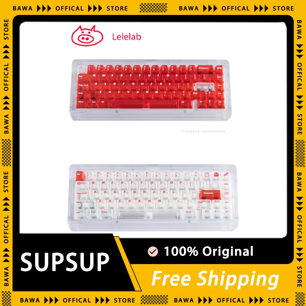 

LeleLab SupSup Keycaps Set 137Keys ABS Mechanical Keyboard Keycap Light Transparent Relegendables Key Caps Pc Gamer Accessories