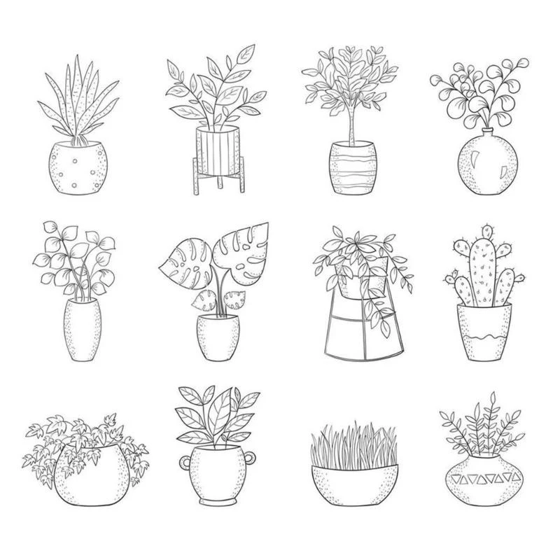 

Flower Plant Silicones Stamp Clear Silicones Stamp for Card Making Scrapbooking Photo Album Paper Craft Decoration