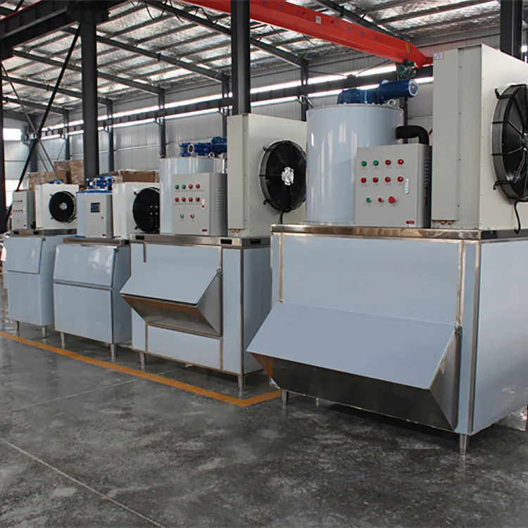 Full Automatic Industrial Commercial Flake Ice Machine Flake Ice Machine Maker 3 Ton 3000kg