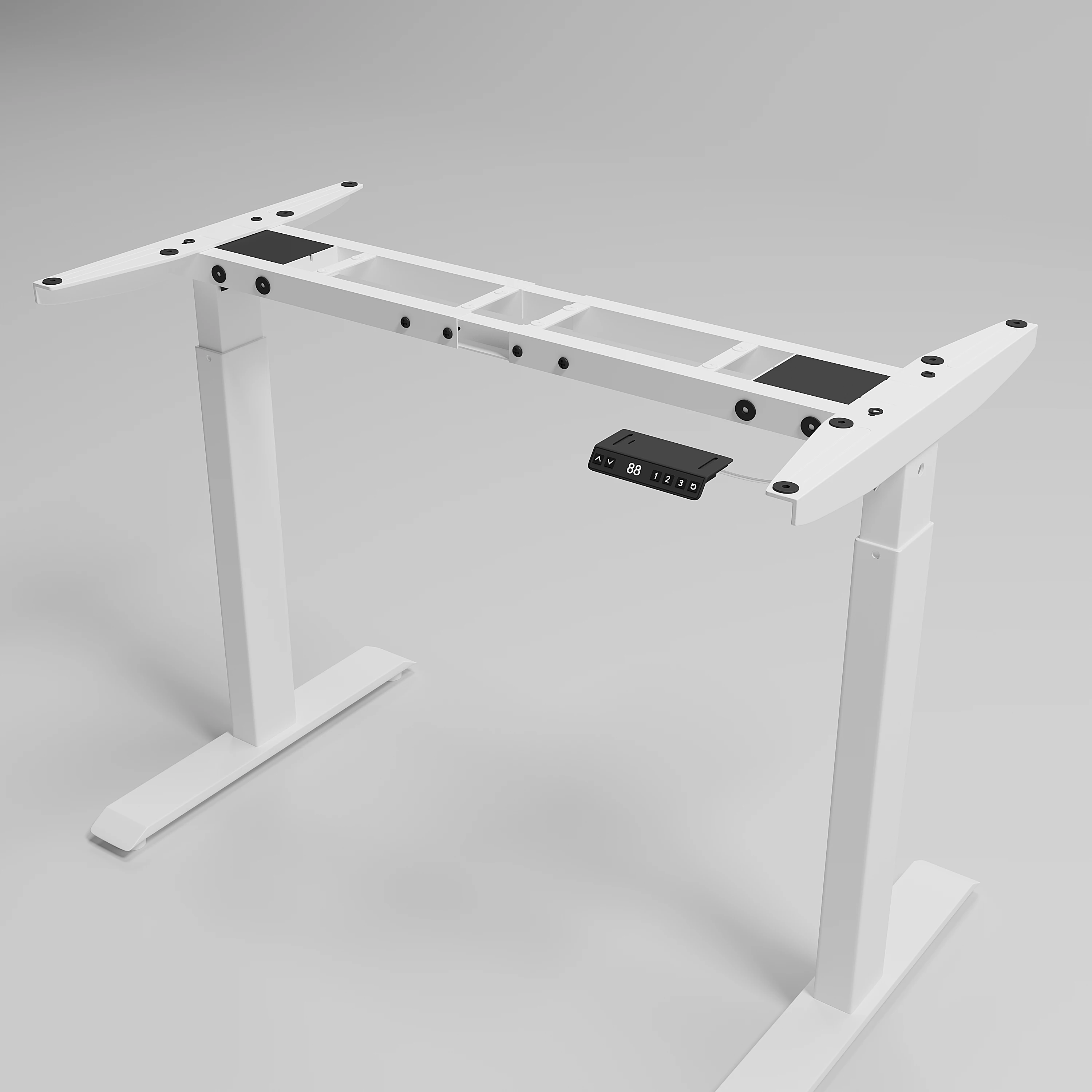 Smart Office Dual Motor Stand up Electric Standing Adjustable Sit Stand Desk  Frame for Home Office