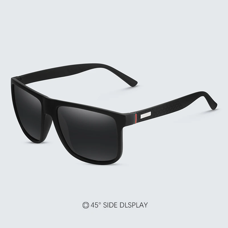 Marke Designer männer Sonnenbrille Vintage Quadrat Sonnenbrille Männer Frauen Luxus Fahren Angeln UV400 Brillen Männer – Detail 2