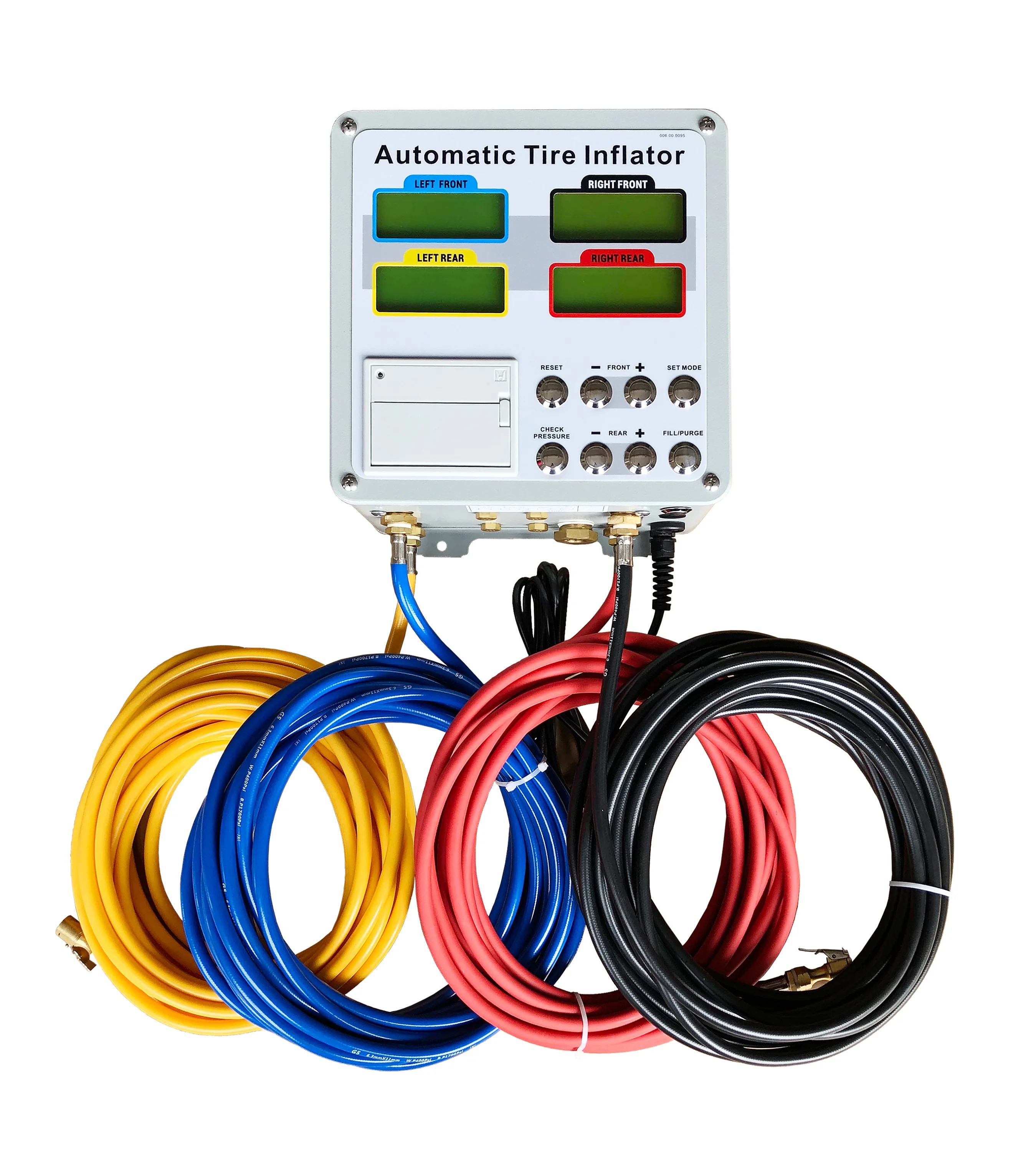 G5 Wall Mounted Fully Automatic Tires Inflator with Digital 4-LCD Display and Pressure Monitor Air Pumps for 4-Tyres Inflation