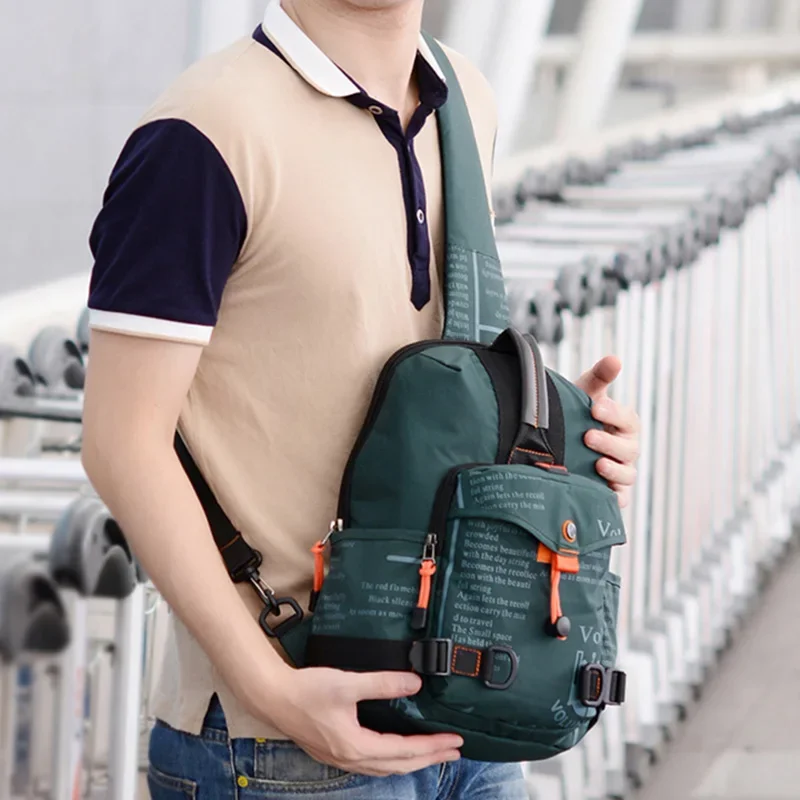 Waterproof Oxford Men Cross Body Messenger Bags Sling Chest Day Pack Kettle Bag Travel Single Shoulder Rucksack Back pack New