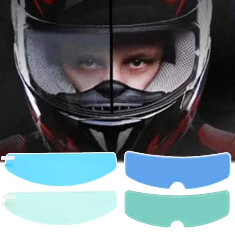 Motorcycle Helmet Clear Rainproof Anti-fog Anti-glare Visor Film Helmet Lens Durable Nano Coating Sticker Safety Driving Moto