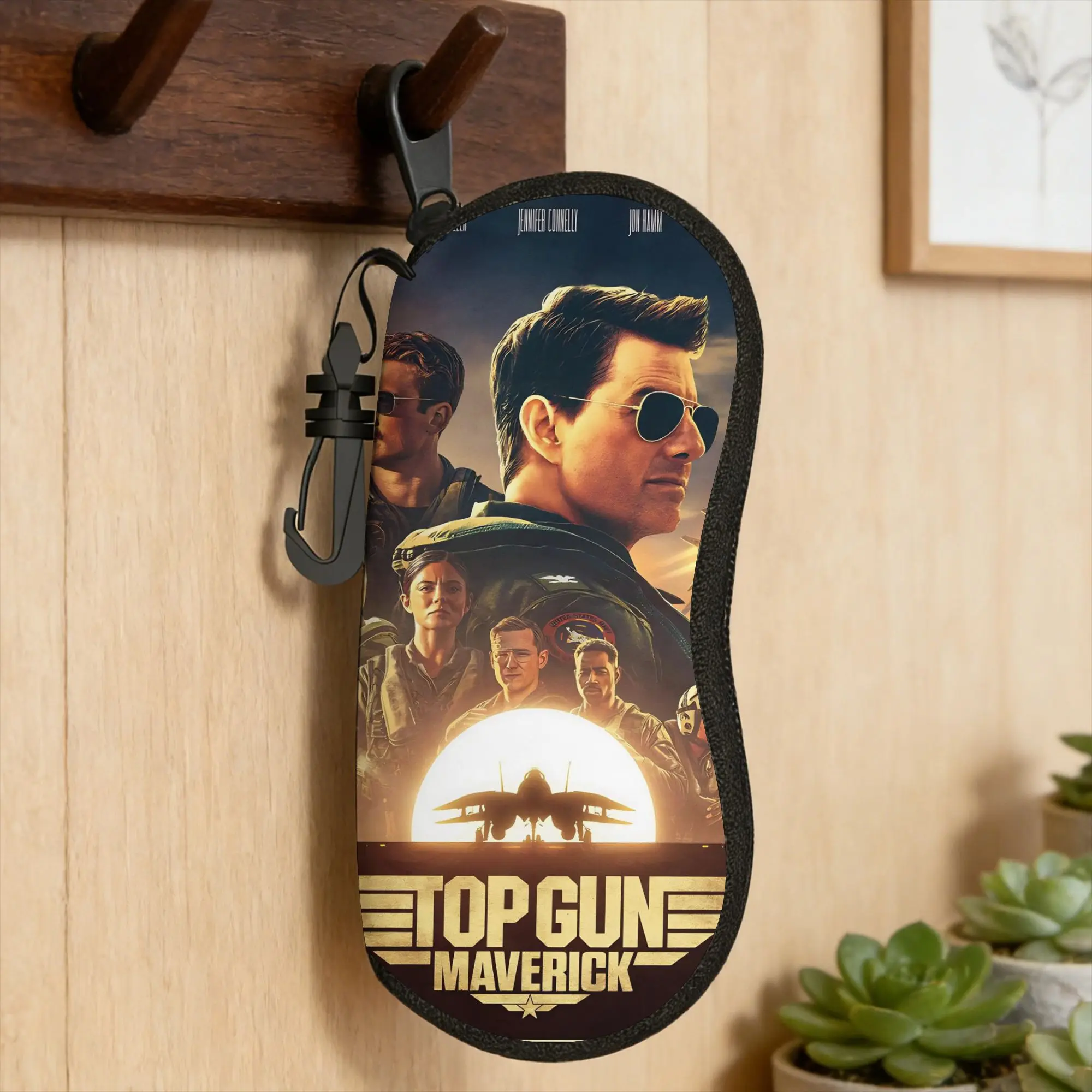 Top Gun Sign Tom Cruise Fighter  Glasses Case  Original Sunglasses Pouch Travel Eyeglass Protector Unisex Eyewear Accessory