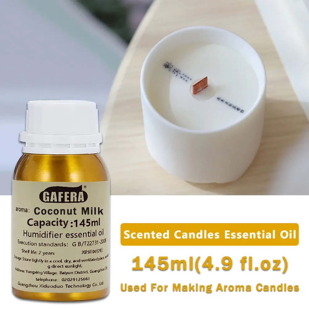 

GAFERA 145 мл (4,9 жидких унций) Кокосовое молоко/эфирные масла розы - для изготовления ароматических свечей, мыла ручной работы и увлажнителей воздуха