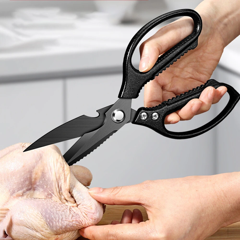 Forbici da cucina Taglio di ossa per uso domestico Forbici resistenti in acciaio inossidabile Coltello multifunzionale per uccidere il pesce d\'oca,