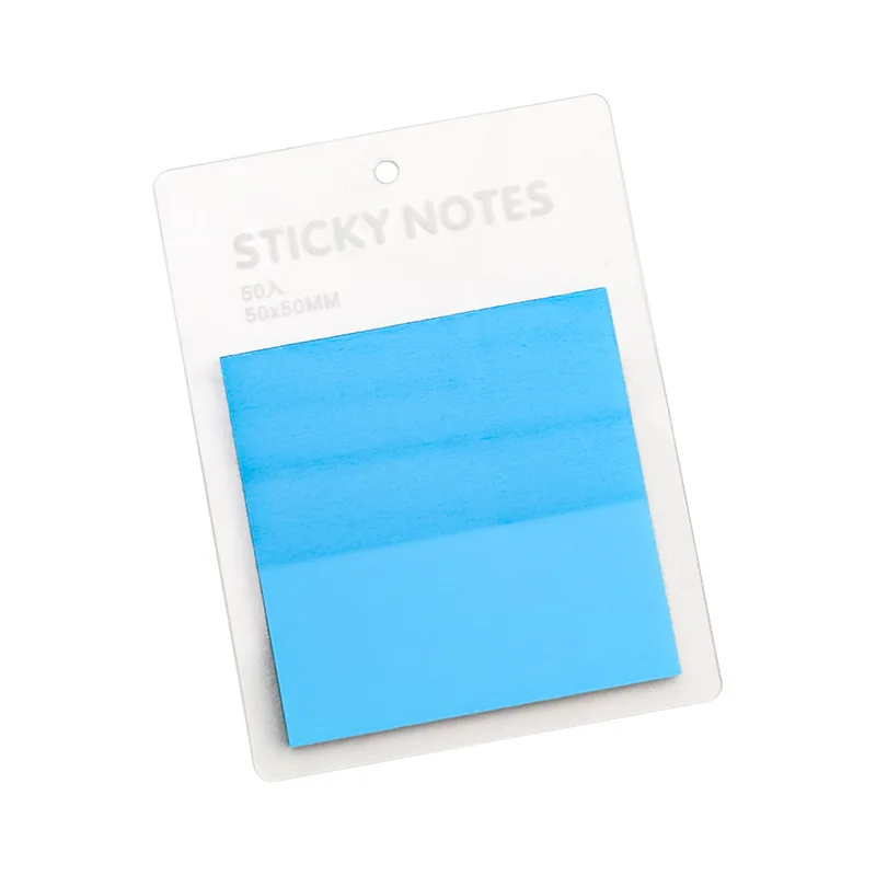 50 Sheets Color Transparent Waterproof sticky not 50*50mm Sticky Note Pads Notepads Posits for School Stationery Office Supplies